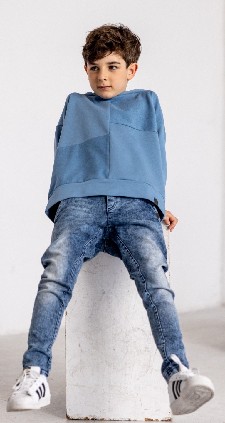 boys' blue denim trousers image 4